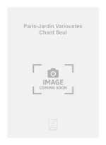 PARIS-JARDIN VARIOUSTES CHANT SEUL  CHANT