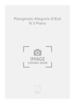 PIANGENDO ALLEGORIE D'EXIL N 3 PIANO  PIANO