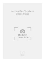 LECONS DES TENEBRES CHANT-PIANO  CHANT