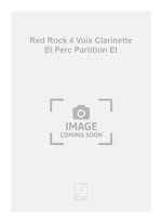 RED ROCK 4 VOIX CLARINETTE ET PERC PARTITION ET CHANT