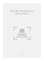 QUE MA JOIE DEMEURE VIOLON-PIANO  VIOLON