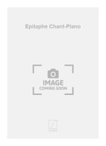 EPITAPHE CHANT-PIANO  CHANT