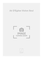 AIR D'EGLISE VIOLON SEUL  VIOLON