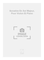 SONATINE EN SOL MAJEUR, POUR VIOLON ET PIANO  VIOLON