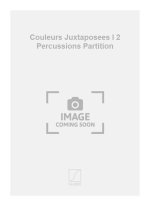 COULEURS JUXTAPOSEES I 2 PERCUSSIONS PARTITION