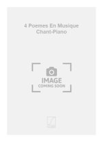 4 POEMES EN MUSIQUE CHANT-PIANO  CHANT