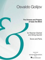 THE DREAMS AND PRAYERS OF ISAAC THE BLIND CLARINETTE-PARTITION+PARTIES SEPAREES