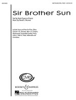 SIR BROTHER SUN -ENSEMBLE DE PARTITIONS