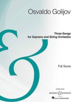 THREE SONGS FOR SOPRANO AND STRING ORCHESTRA