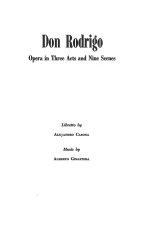 DON RODRIGO OP. 31 OPERA