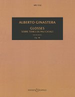 GLOSSES OP. 48 ORCHESTRE