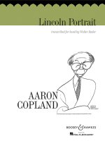 LINCOLN PORTRAIT -PARTITION+PARTIES SEPAREES