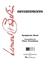 DIVERTIMENTO CONCERT BAND/HARMONIE-PARTITION+PARTIES SEPAREES