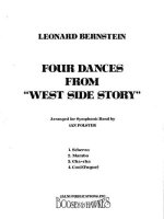FOUR DANCES FROM WEST SIDE STORY CONCERT BAND/HARMONIE/FANFARE