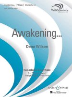 AWAKENING? CONCERT BAND/HARMONIE/FANFARE-PARTITION+PARTIES SEPAREES