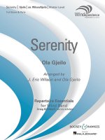 SERENITY CONCERT BAND/HARMONIE/FANFARE-PARTITION+PARTIES SEPAREES