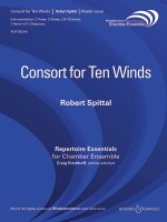 CONSORT FOR 10 WINDS -PARTITION+PARTIES SEPAREES