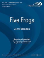 FIVE FROGS MUSIQUE D'ENSEMBLE-PARTITION+PARTIES SEPAREES