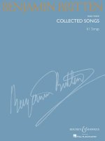 BENJAMIN BRITTEN : COLLECTED SONGS - 61 SONGS - HIGH VOICE AND PIANO