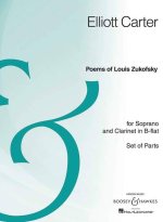 POEMS OF LOUIS ZUKOFSKY CLARINETTE-ENSEMBLE DE PARTITIONS