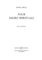 FOUR NEGRO SPIRITUALS CHANT
