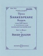 SHAKESPEARE SONGS(3) OP.6 LOW VOICE CHANT