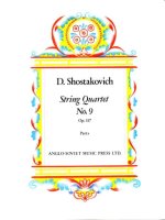 STRING QUARTET 9 OP. 117 MUSIQUE D'ENSEMBLE-ENSEMBLE DE PARTITIONS