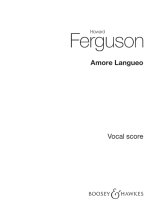 AMORE LANGUEO OP. 18 CHANT