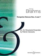 HUNGARIAN DANCES NOS. 3-7 MUSIQUE D'ENSEMBLE-PARTITION+PARTIES SEPAREES