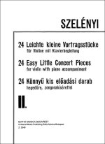 24 LEICHTE KLEINE VORTRAGSSTUCKE II VIOLON