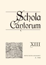 SCHOLA CANTORUM XIII ZWEI- UND DREISTIMMIGE MOTET