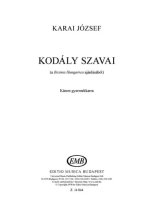 KODALY SZAVAI (A BICINIA HUNGARICA AJANLASABOL) CHANT