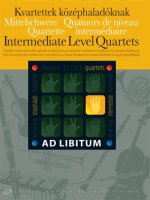 INTERMEDIATE LEVEL QUARTETS / MITTELSCHWERE QUARTE -PARTITION+PARTIES SEPAREES