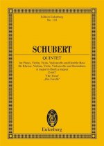 FRANZ SCHUBERT : PIANO QUINTET IN A MAJOR D667 'THE TROUT' - LA TRUITE - CONDUCTEUR DE POCHE