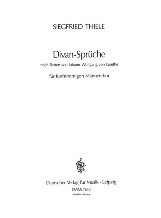 DIVAN-SPRUCHE
