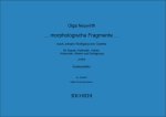 MORPHOLOGISCHE FRAGMENTE... MUSIQUE D'ENSEMBLE