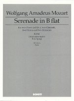SERENADE IN BB MAJOR KV 196F CLARINETTE-ENSEMBLE DE PARTITIONS