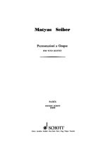 PERMUTAZIONI A CINQUE MUSIQUE D'ENSEMBLE-ENSEMBLE DE PARTITIONS