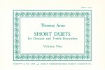 SHORT DUETS 1 SABFL. FLUTE A BEC