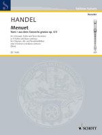 MENUET FROM OP. 3/2 FLUTE A BEC-PARTITION+PARTIES SEPAREES
