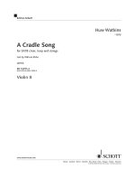 A CRADLE SONG - VIOLIN 2
