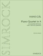 PIANO QUARTET IN A -PARTITION+PARTIES SEPAREES