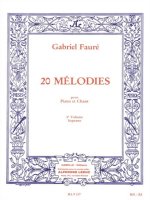 20 MELODIES POUR PIANO ET CHANT VOLUME 3 SOPRANO