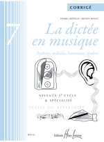 LA DICTEE EN MUSIQUE VOL.7 - CORRIGE