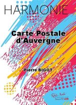 CARTE POSTALE D'AUVERGNE CONCERT BAND/HARMONIE-PARTITION+PARTIES SEPAREES