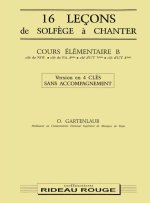 16 LECONS SOLFEGE A CHANTER :  COURS ELEMENTAIRE B