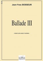 BALLADE III POUR FLUTE A BEC ET GUITARE