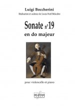 SONATE POUR VIOLONCELLE ET PIANO N 19