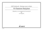 DIX CHANSONS FRANCAISES