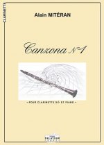 CANZONA N01 POUR CLARINETTE ET PIANO